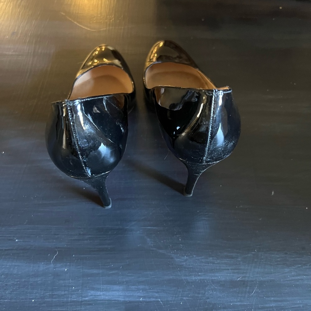 Christian Louboutin shiny black pumps sz 7 - Picture 3 of 7